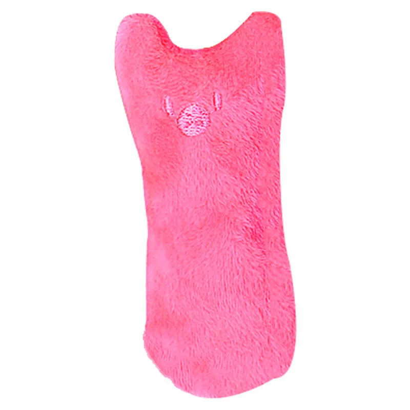Teeth Grinding Catnip Toys Funny Interactive Plush Cat Toy Pet Kitten Chewing Vocal Toy Claws Thumb Bite Cat mint For Cats
