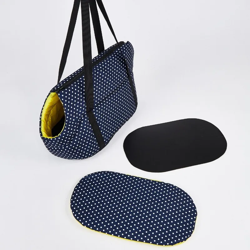 Portable Pet Carrier Bag - Breathable Mesh Winter Warm Foldable Shoulder Handheld Bag, for Small-medium Dogs Cats