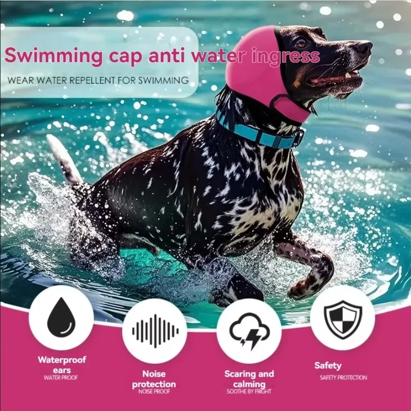 Noise Reduction Dog Ear Covers Hearing Protection Anti-noise Dog Calming Earmuff Waterproof Adjustable Pet Ear Muffs