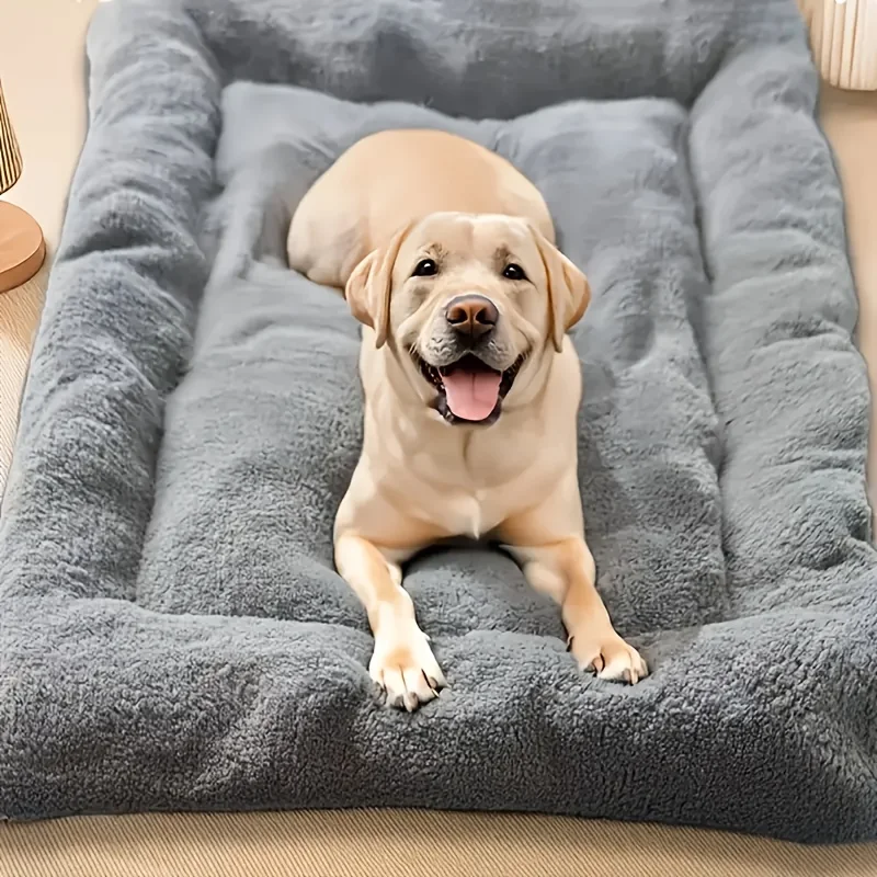 Dog Pet Beds Extra Large Plush Dog Bed Sofa Thickened Super Soft Polyester Pet Mat Dog Crate Mat Bed For Large Dog Bed