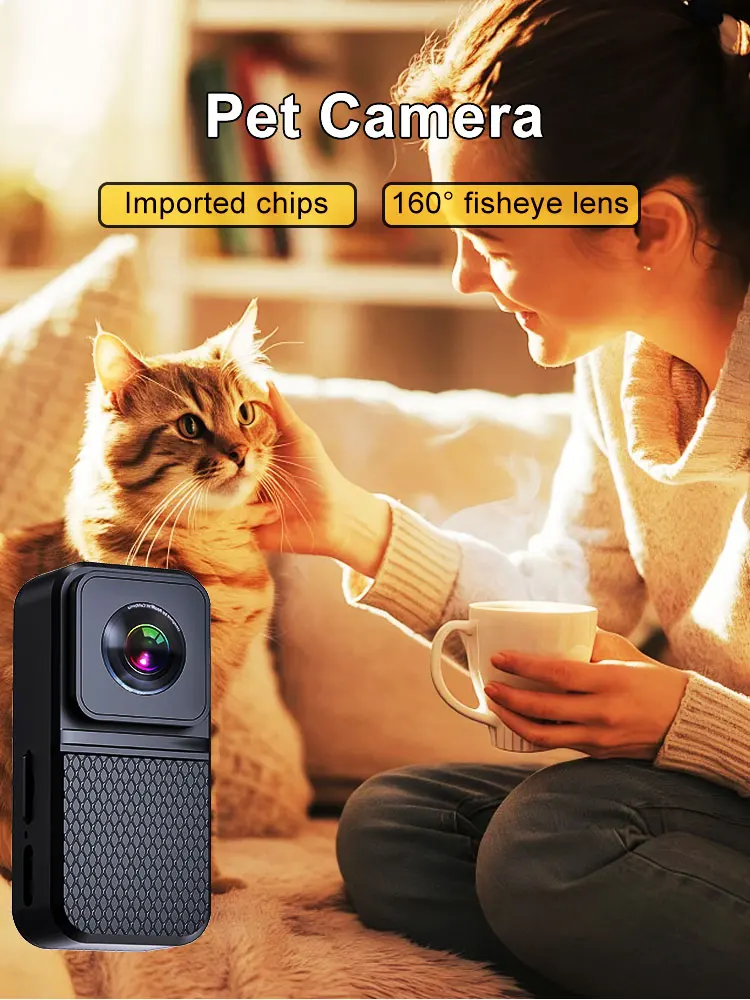 BORME HD 1080P Pet Cameras Dog Cat Pet Camera Wireless Collar Camera No WiFi Needed Video Records for Cats Dogs Birthday Gift