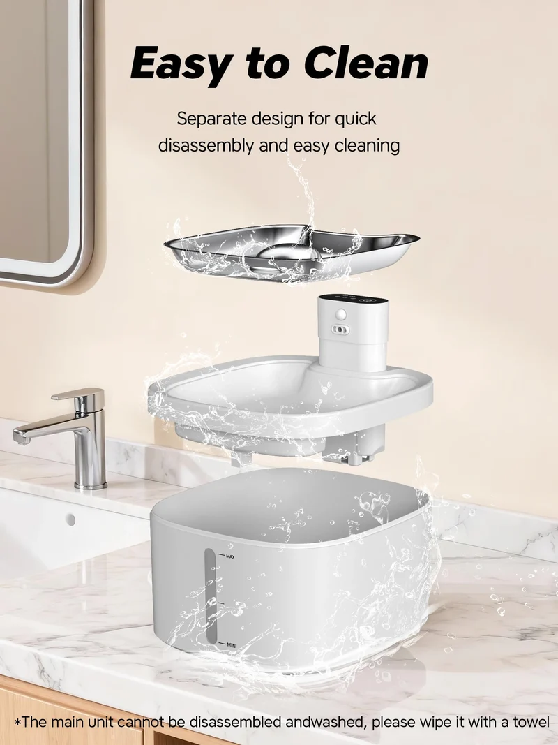 Wireless Cat Water Fountain 3.5L Pet Water Dispenser 4000mAh Long Lasting Battery Life Stainless Steel Pallet and Motion Sensing