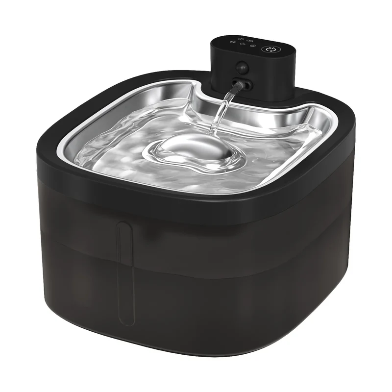 Wireless Cat Water Fountain 3.5L Pet Water Dispenser 4000mAh Long Lasting Battery Life Stainless Steel Pallet and Motion Sensing