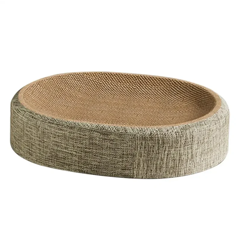 Oval Shape Scratch Pad For Cats sisal Scratching Cat Bed Multifunctional Pet Sleeping Mat Cat Scratch Bed For Cats To Rest