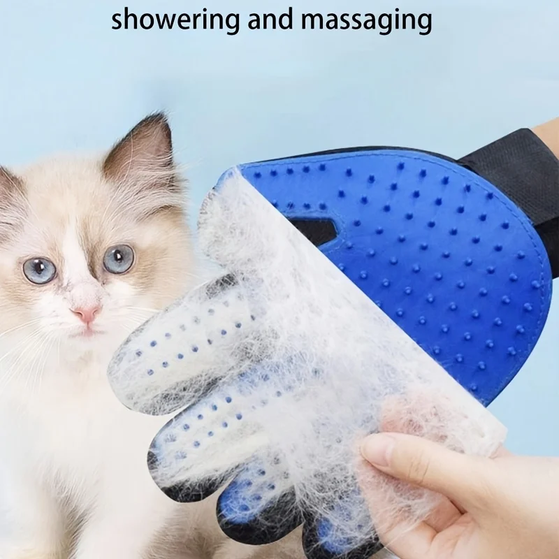 2PCS Pet Grooming Gloves, Hair Removal Gloves with Hair Removal and Massage for Dogs and Cats To Remove Floating Hair Tools,