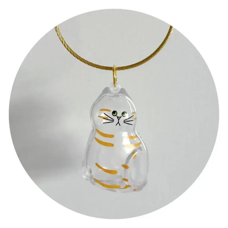 Adorable Dog Hair Storage Pendant Transparent Lovely Pet Hair Storage Box Keychain Handmade DIY Pet Souvenirs for Pet Lovers