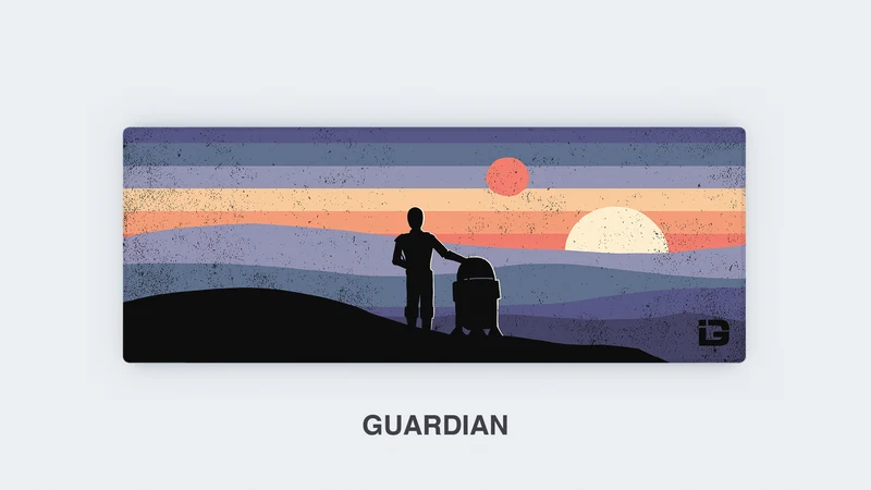 Droiden bei Sonnenuntergang