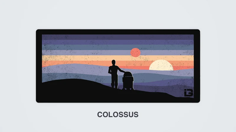 Droiden bei Sonnenuntergang