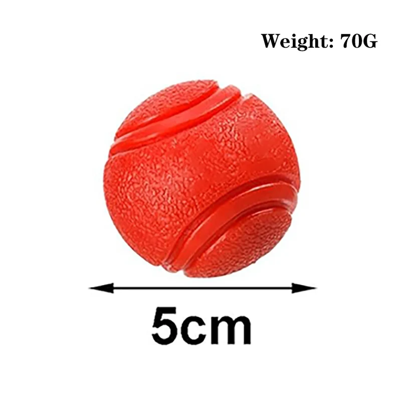 Pet Solid Elastic Toy Ball Cat/Dog Toy Ball 5/6/7CM Rubber Bite Resistant Dog Outdoor Training Tool Pet Teeth Cleaning Supplies