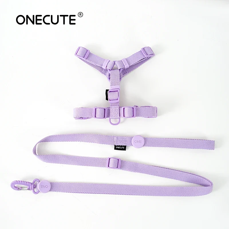 Dog Harness Dog Collar Dog Leash Macarone Color Cat Accessories Pet Small Dog Accessories Small Dog Harness Dog Supplies
