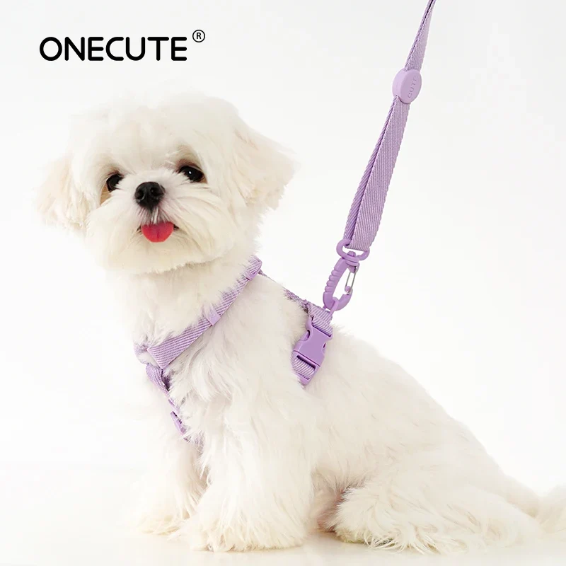 Dog Harness Dog Collar Dog Leash Macarone Color Cat Accessories Pet Small Dog Accessories Small Dog Harness Dog Supplies