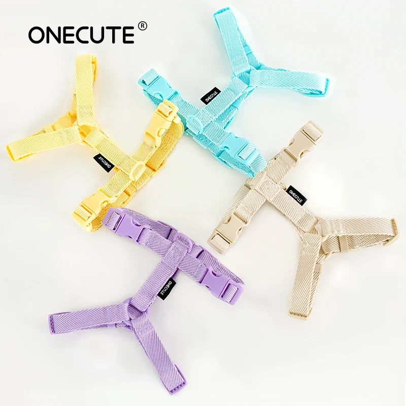 Dog Harness Dog Collar Dog Leash Macarone Color Cat Accessories Pet Small Dog Accessories Small Dog Harness Dog Supplies