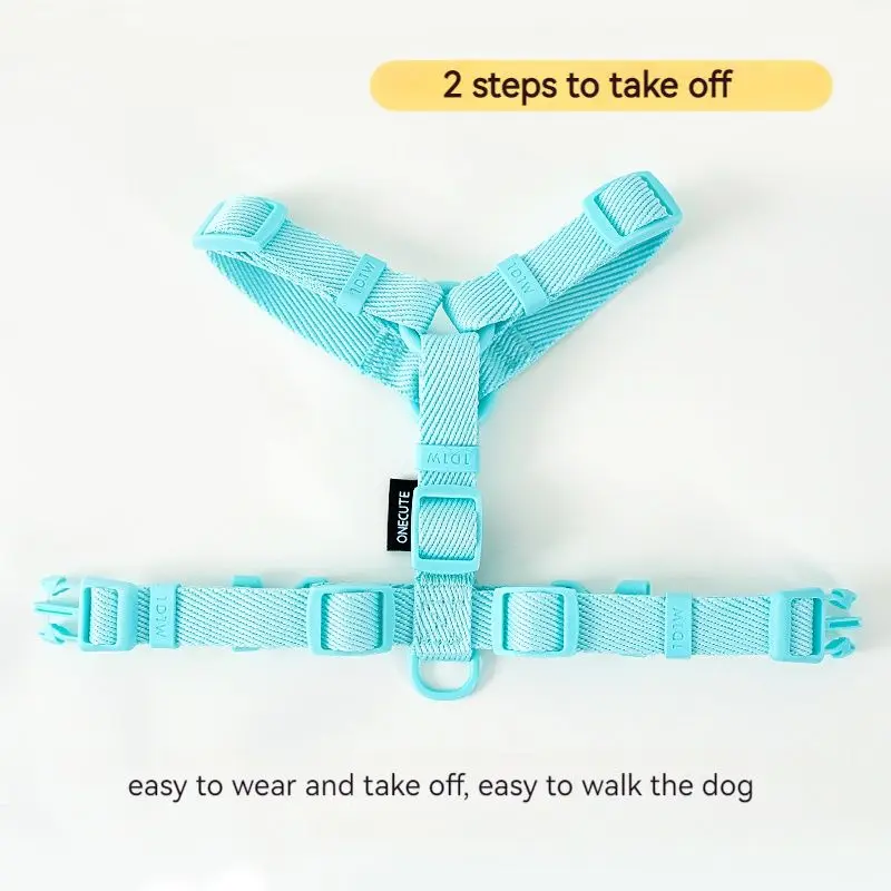 Dog Harness Dog Collar Dog Leash Macarone Color Cat Accessories Pet Small Dog Accessories Small Dog Harness Dog Supplies