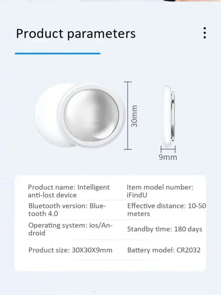 Mini Gps Tracker System FindMy App Air Tag Smart Bluetooth Locator Child Finder Bag Anti-Loss Pet Collar with Tracker NEW