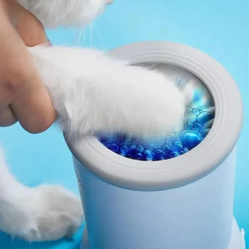 Portable Dog Paw Washer Automatic Pet Paw Cleaner Electric Paw Massager USB Rechargeable Designed for Small to Medium Dogs Cats