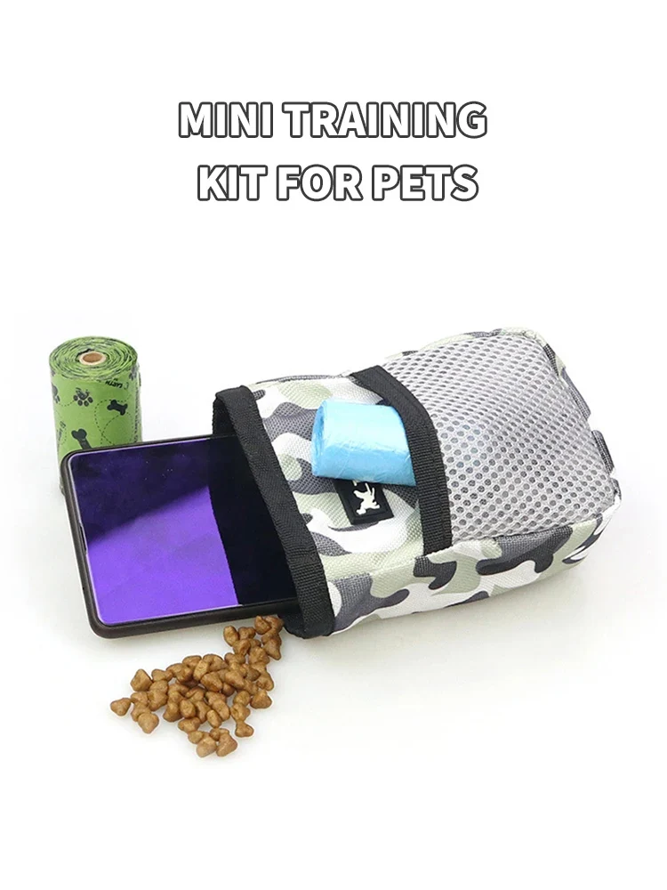 1PC Mini Portable Pet Summer Supplies Dog Snack Bag Outdoor Training Bag Convenient Carry-On for Dogs
