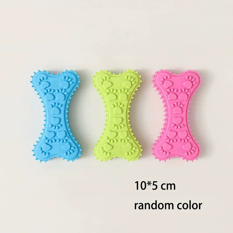 Pet Chew Toys Set Bone Pacifier Thorn Ring TPR Dog Molar Stick Teeth Cleaning Bite Resistant Puppy Teething Toy Boredom Relief