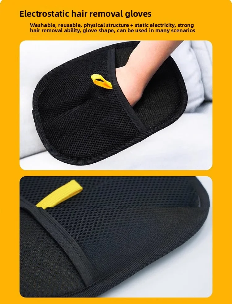 New Pet Grooming Gloves Static Dedusting Brush Pet Hair Remover Brush Removing Dog Cat Hair From Sofa Carpet Clothes