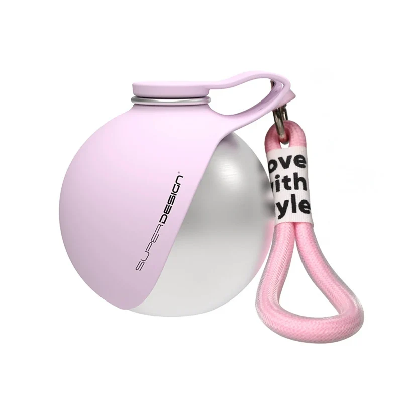 Pet Water Bottle 304 Stainless Steel Collapsible Ball Shaped Drinking Device Portable Dog Bowl For Small Dogs Outdoor Portable
