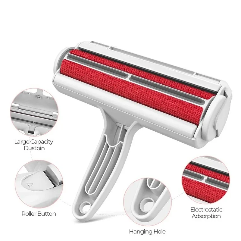 Pet Hair Remover Roller Pet Hair Remov Cleaning Removing Dog Cat Self Cleaning Lint Pet Hair Remover One Hand Operate