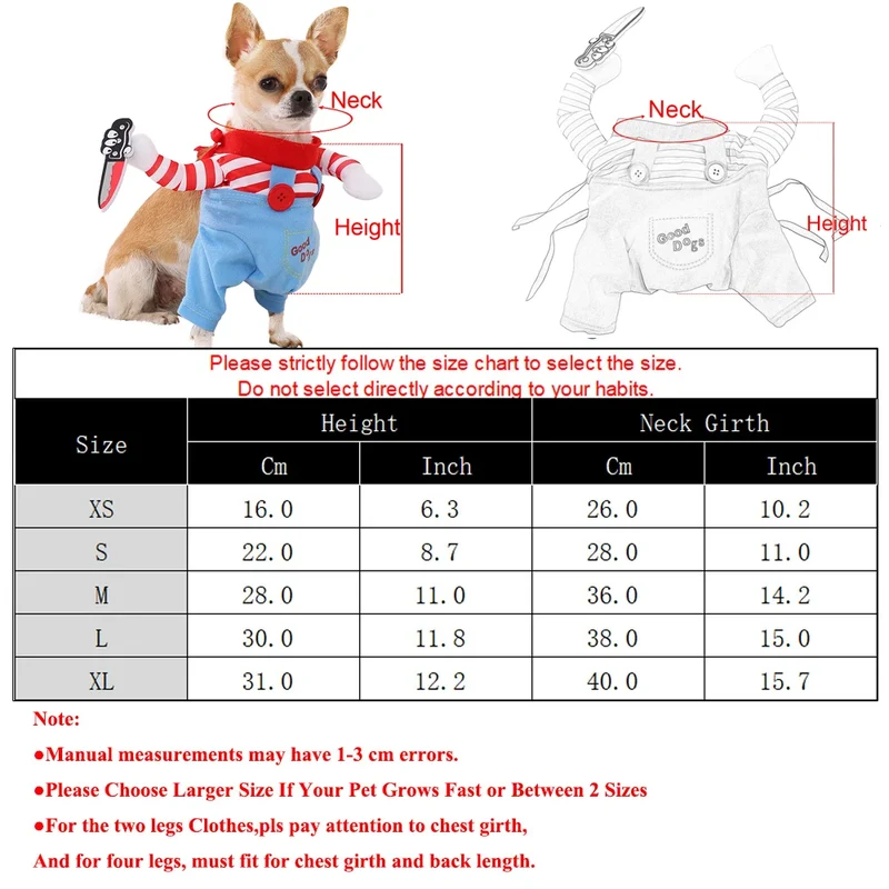 Halloween Funny Dog Clothes Small Medium Large Dogs Cat Cosplay Pets Dress Up Puppy Pullover Chihuahua Costume Party Pet Outfits