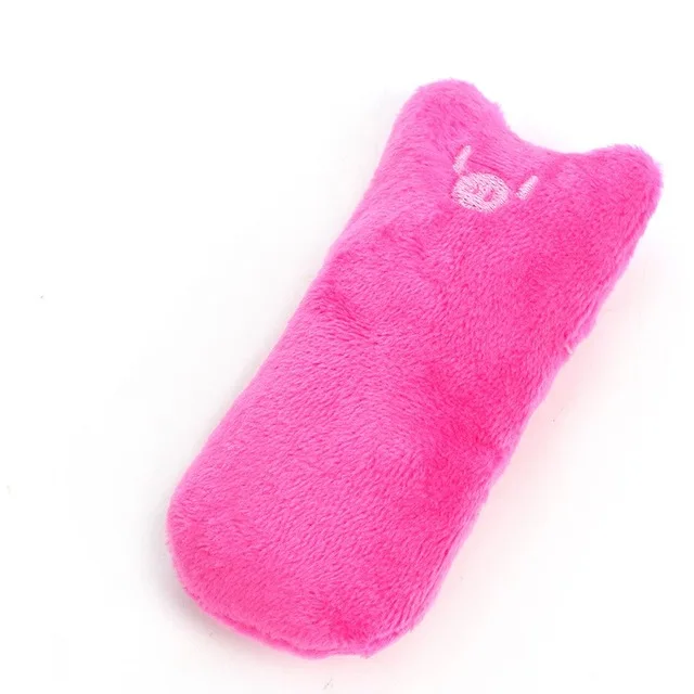 Teeth Grinding Catnip Toys Funny Interactive Plush Cat Toy Pet Kitten Chewing Vocal Toy Claws Thumb Bite Cat mint For Cats