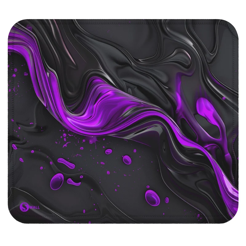 Gaming Mauspad XXL Liquid Stripe schwarz purpur 90x40 | 80x30 | 45x40 cm PREMIUM-DICKE 4 MM
