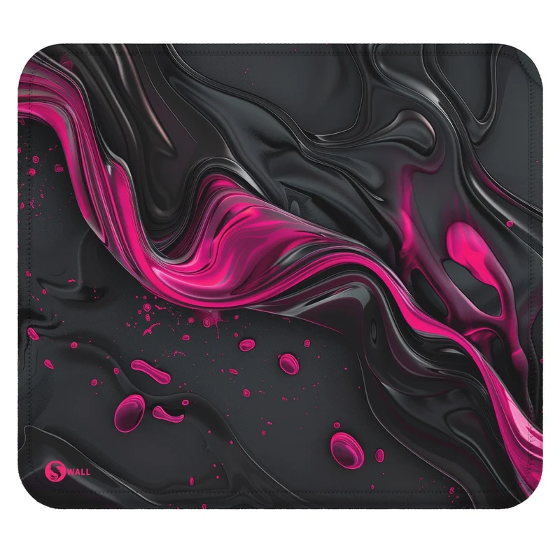 Gaming Mauspad XXL Liquid Stripe schwarz pink 90x40 | 80x30 | 45x40 cm PREMIUM-DICKE 4 MM