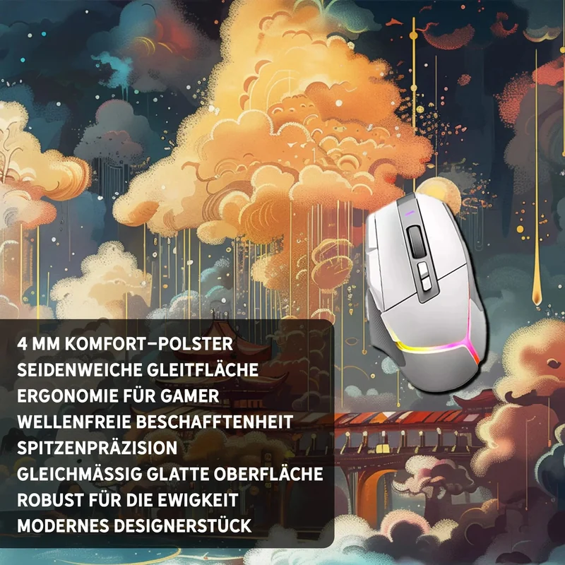 Gaming Mauspad XXL Dreamy Asia Premium 4mm rutschfest
