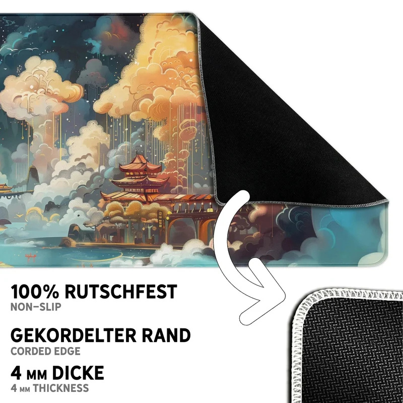 Gaming Mauspad XXL Dreamy Asia Premium 4mm rutschfest
