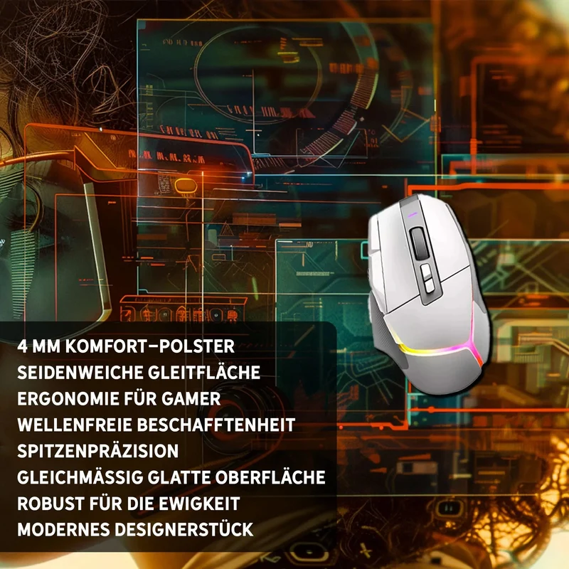 Gaming Mauspad XXL Cyberpunk Lady 4mm dick