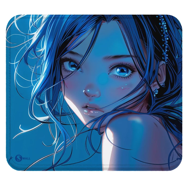 Gaming Mauspad XXL Blue Girl 90x40 | 80x30 | 45x40 cm PREMIUM-DICKE 4 MM