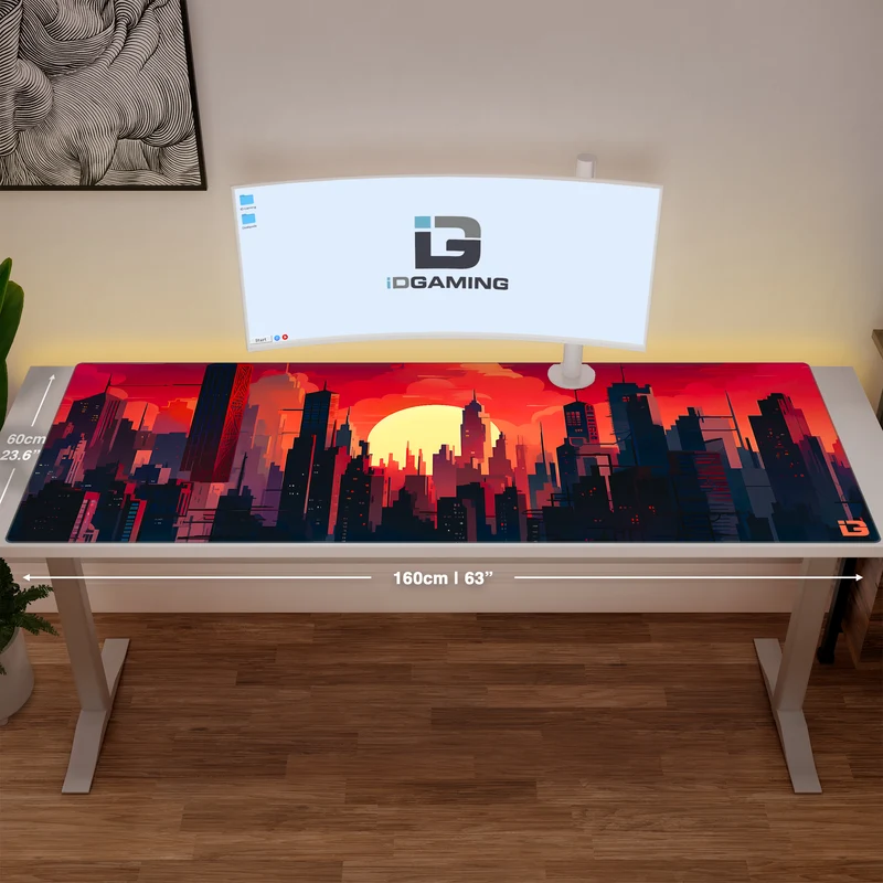 Sonnenuntergang in der dunklen Stadt