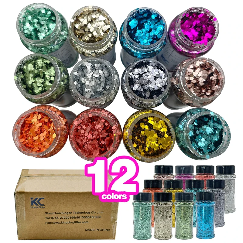 16 oz Snow Globe Glass Tumbler DIY Kit Supplies with UV DTF Cup Wraps Glitter Glass Bottle for Holiday Craft Gifts US Warehouses