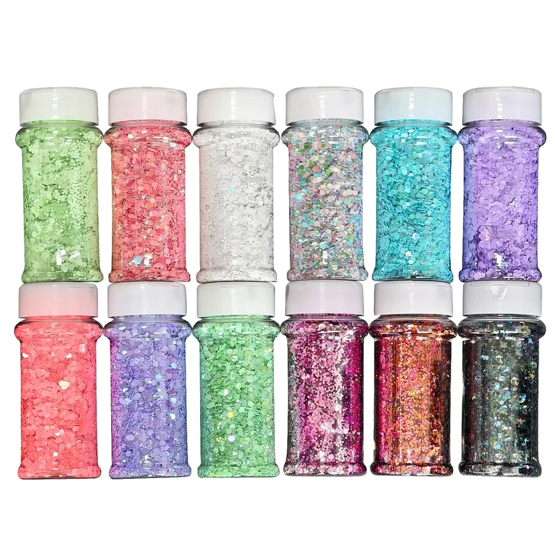 16 oz Snow Globe Glass Tumbler DIY Kit Supplies with UV DTF Cup Wraps Glitter Glass Bottle for Holiday Craft Gifts US Warehouses