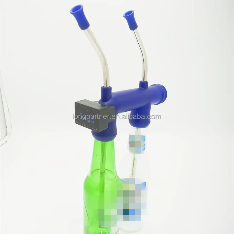 New Product Timer Double Beer Snorkel , Timing Double Bottle Beer Bongs for Party