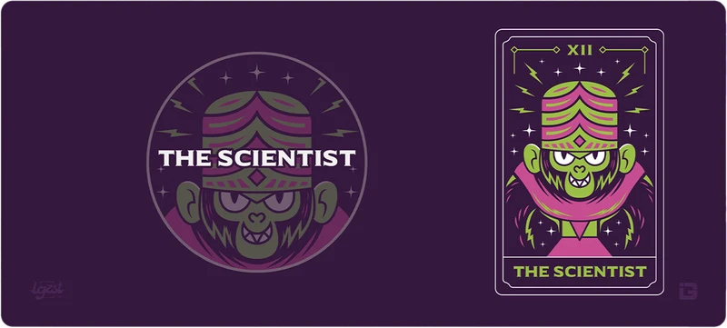 Die Wissenschaftler-Affen-Tarotkarte