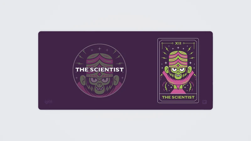 Die Wissenschaftler-Affen-Tarotkarte