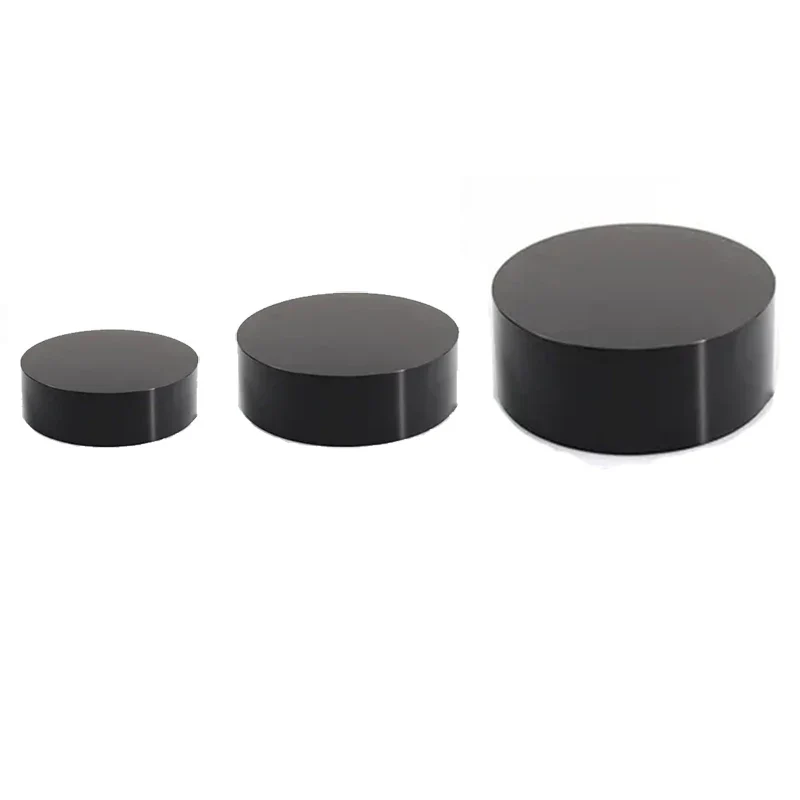 Set 3 Black Acrylic Cylinder Display Stands-Elegant Eco-friendly Portable for Wedding Christmas Graduation Party Decorations