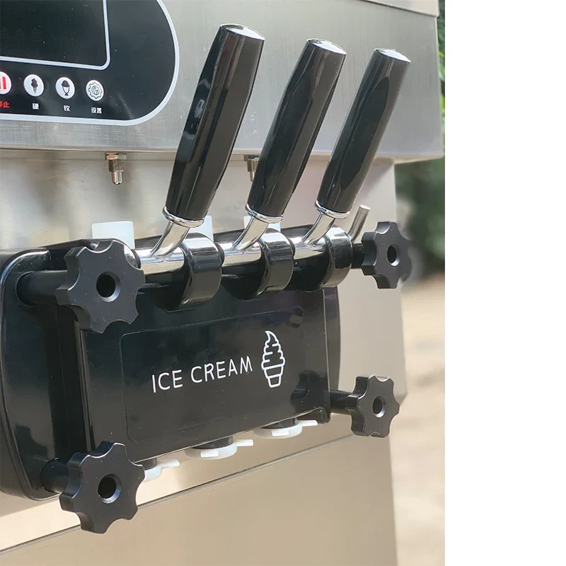 3 Flavors Stainless Steel Automatic Ice Cream Makers Commercial Soft Serve Ice Cream Machine for Business