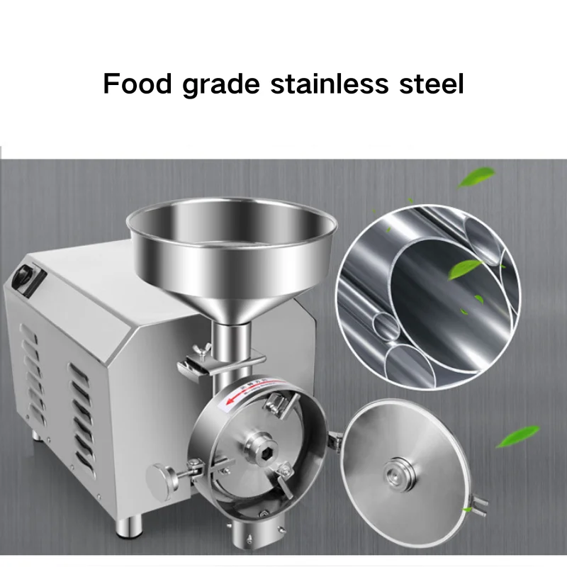 Household Commercial Grinding Machine Stainless Steel Multifunctional Grinding Machine Factory Supply Flour Mill