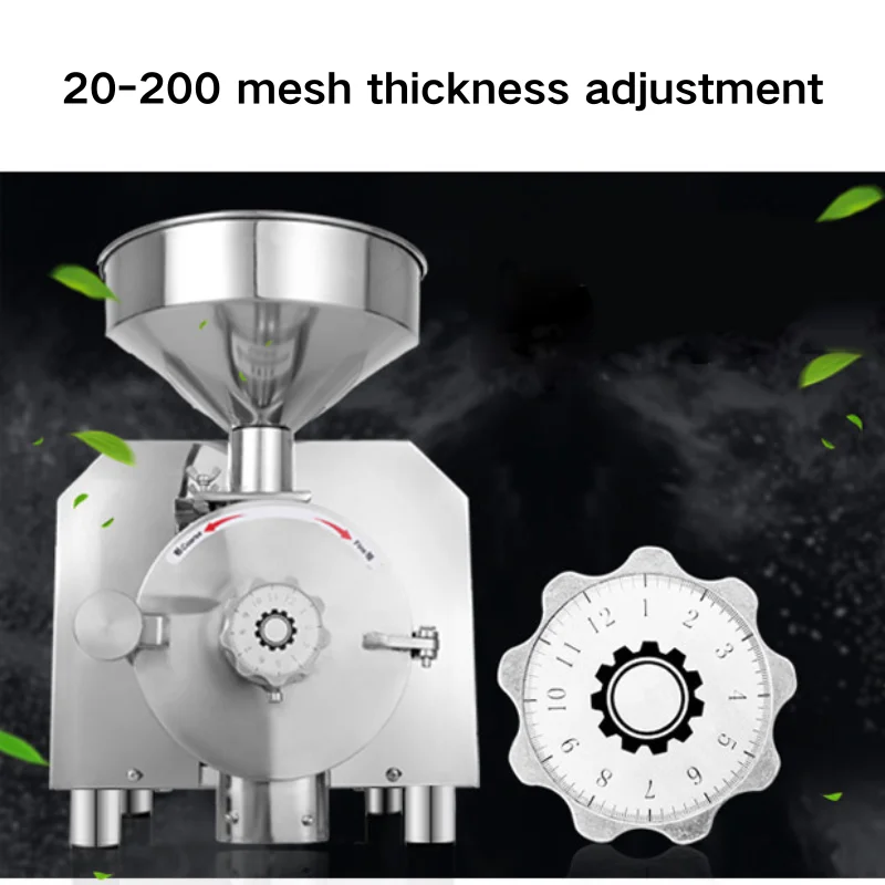 Household Commercial Grinding Machine Stainless Steel Multifunctional Grinding Machine Factory Supply Flour Mill
