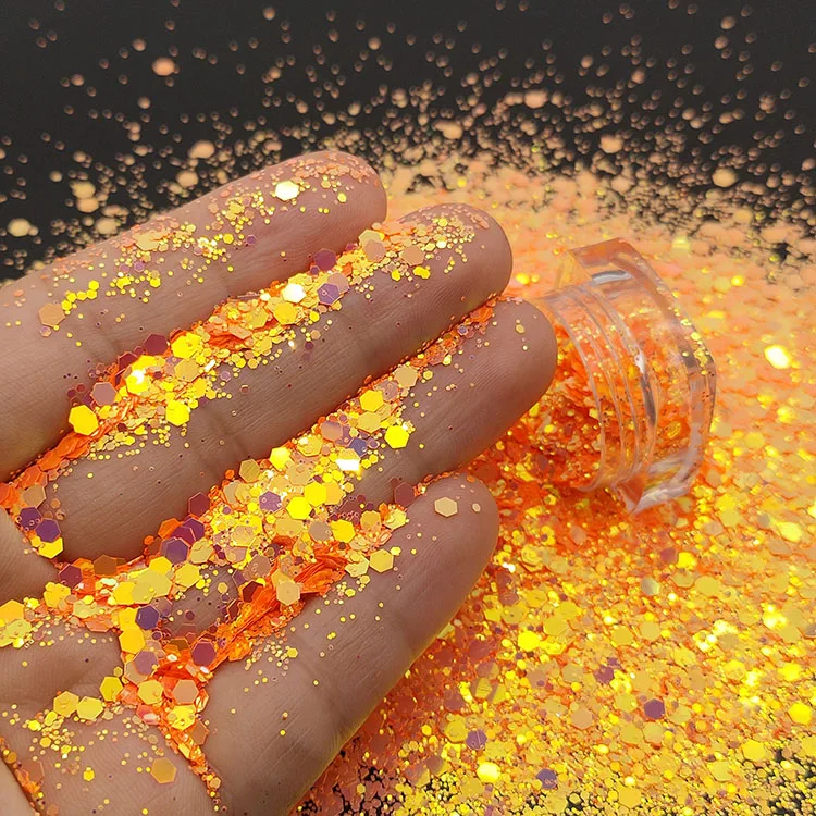 Bulk Glitter Wholesale Price Color Shift Chunky Mixed Glitter for Tumbler