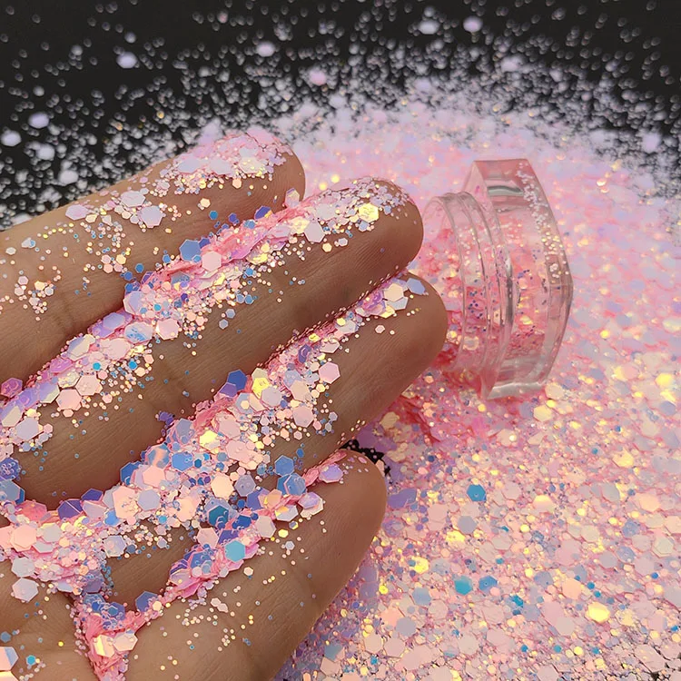 Bulk Glitter Wholesale Price Color Shift Chunky Mixed Glitter for Tumbler