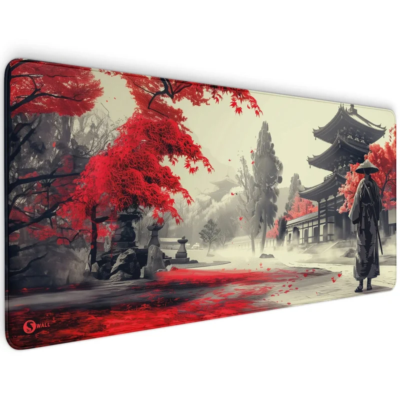 Gaming Mauspad XXL Samurai Ronan Red 90x40 | 80x30 | 45x40 cm 4 mm Premiumdicke