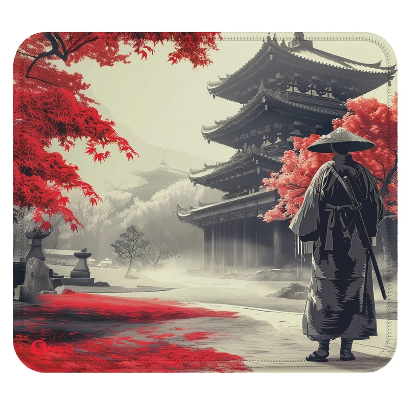 Gaming Mauspad XXL Samurai Ronan Red 90x40 | 80x30 | 45x40 cm 4 mm Premiumdicke