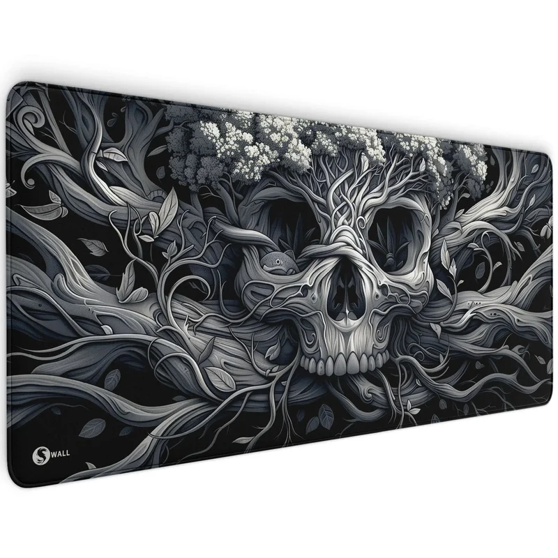 Gaming Mauspad XXL Skull Tree 90x40 | 80x30 | 45x40 cm 4mm Premium Dicke