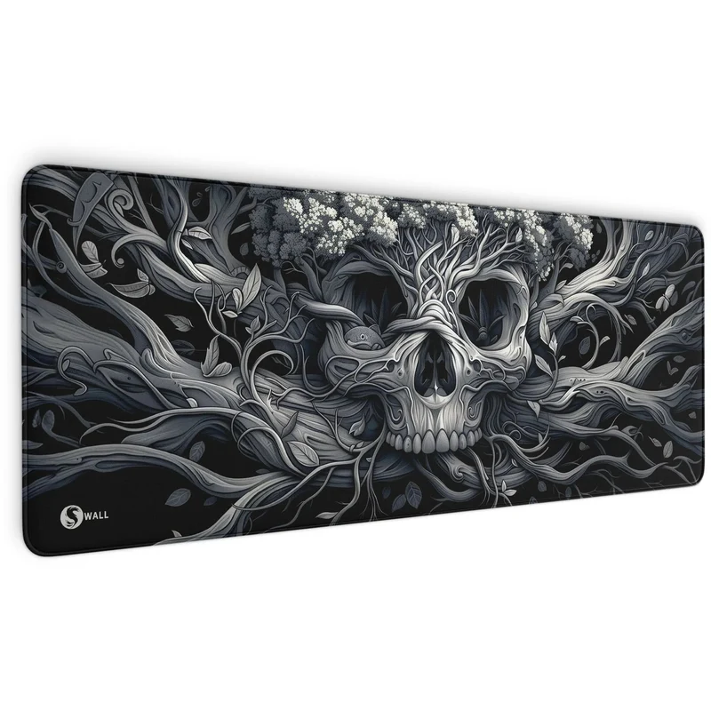 Gaming Mauspad XXL Skull Tree 90x40 | 80x30 | 45x40 cm 4mm Premium Dicke
