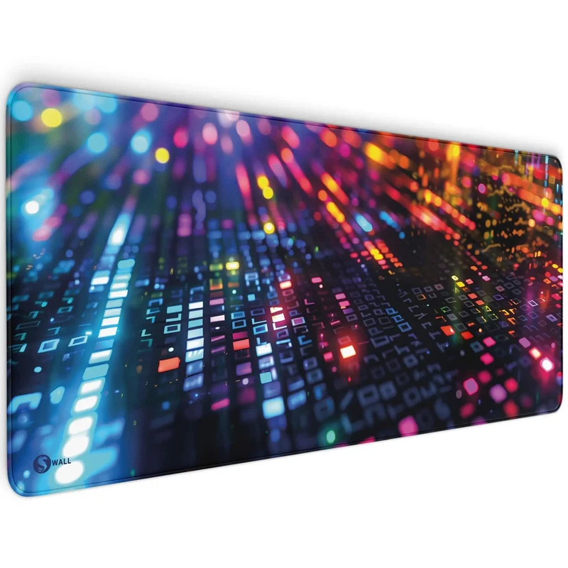 Gaming Mauspad XXL Datamosh Matrix 90x40 | 80x30 | 45x40 cm 4mm rutschfest Premium Dicke