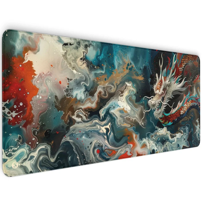 Gaming Mauspad XXL Chinese Dragon 90x40 | 80x30 | 45x40 cm 4mm Premiumdicke